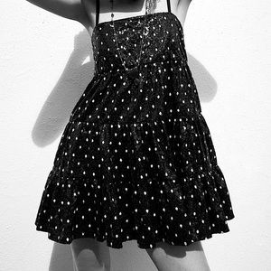 Zara polka dot sequin mini dress